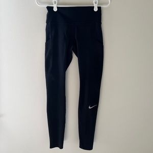 Nike Black Leggings w/ Hole Detail on Calves Size S